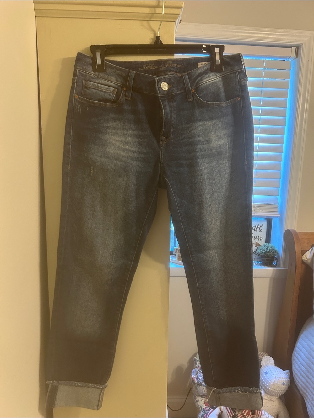 Mavi Dark Washed Adriana mid rise ankle skinny Jeans